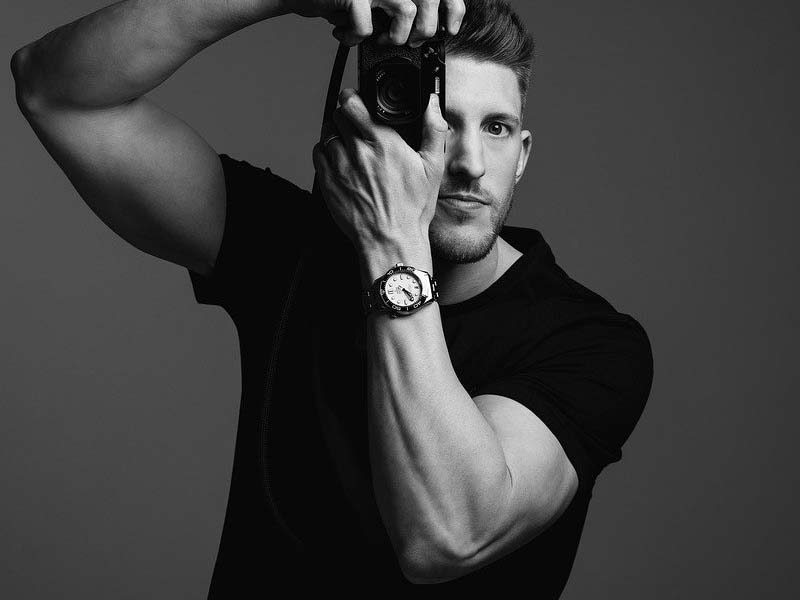 Fotograf, Schwarz-weiß,