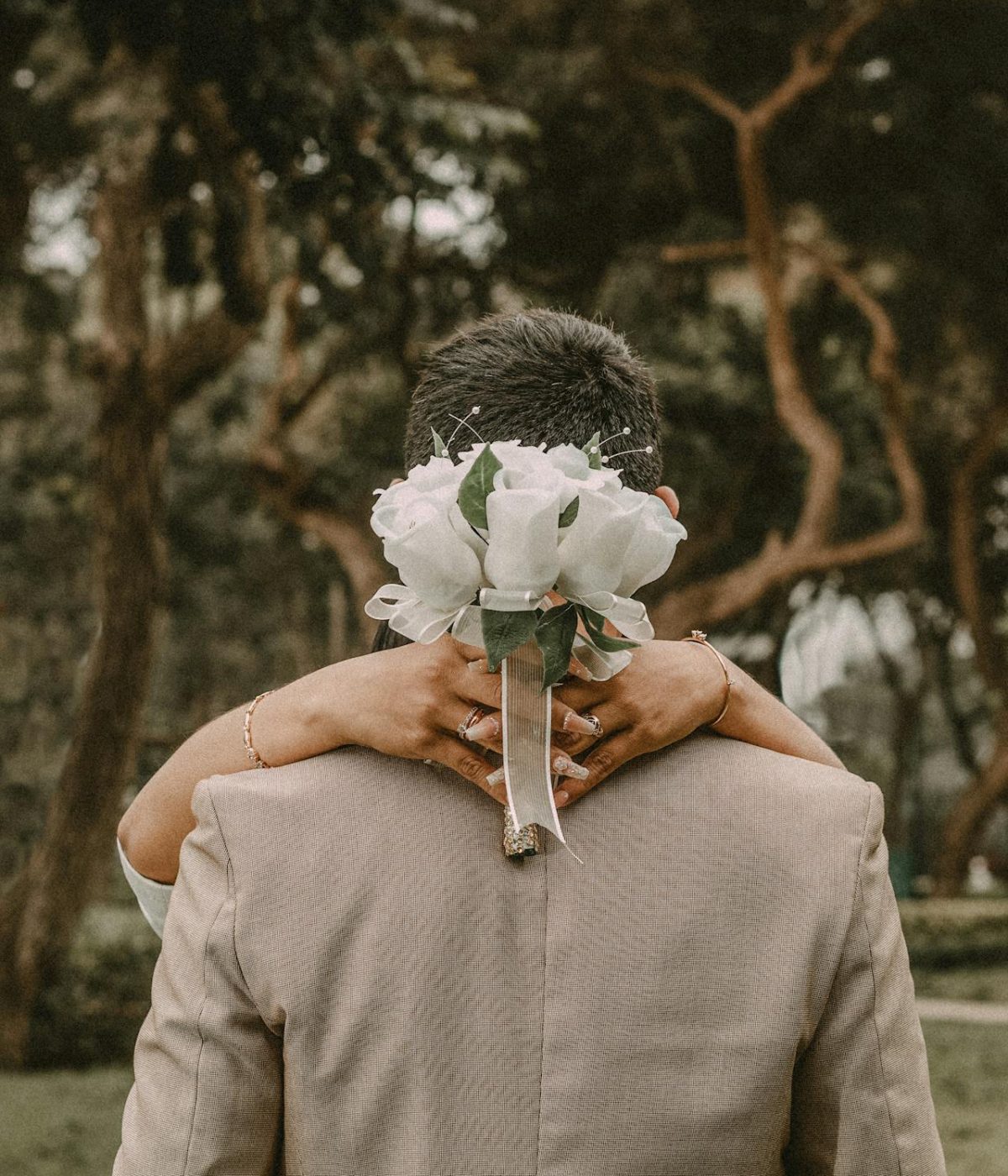 Ehepaar,Hochzeit, Blumen, Schönes Paar, Liebe, Anlass